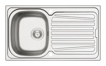 Sink, Single Bowl with Drainer, Sparta