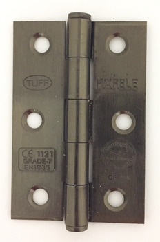 Butt Hinge, Medium, with Button Tips, Steel