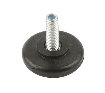 Base Leveller, with M8 x 22 mm Threaded Bolt, Plastic
