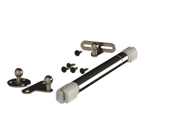 Gas-Filled Piston Rod, for Wooden/Aluminium-Frame Flaps, Steel