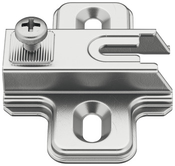 Cruciform Mounting Plate, Combi, Hospa Screw Fixing, for Slide On Metalla A Concealed Hinge