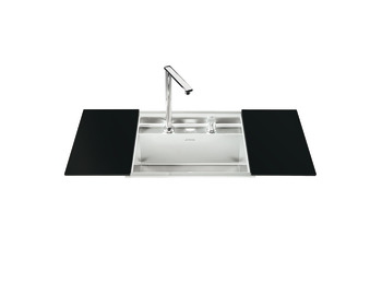 Sink, Single Bowl with Retractable Tap, Smeg Linea