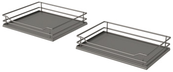Swing Out Corner Storage, Premea Lava Grey Solid Base and Wire Baskets, Vauth-Sagel VS COR Fold