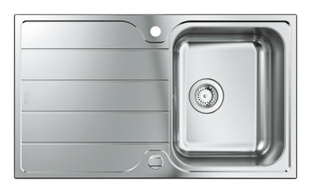Sink, GROHE K500 Single Bowl with Drainer