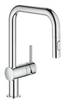 Tap, Single Lever Mixer, Pull Out Spray, U-Spout, Grohe Vento