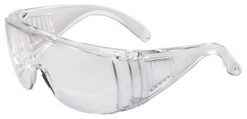 Safety Glasses, Wraparound, Clear Vision, 157 mm
