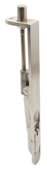 Flush Bolt, Lever Action, Width 20 mm, Radius Ends, Stainless Steel