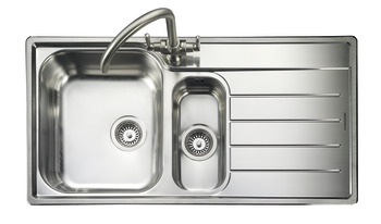 Sink, 1.5 Bowl and Drainer, Rangemaster Oakland OL9852