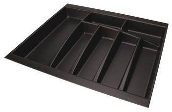 Plastic Cutlery Insert, Depths 423/473 mm, for Grass DWD Drawer Boxes, Anthracite