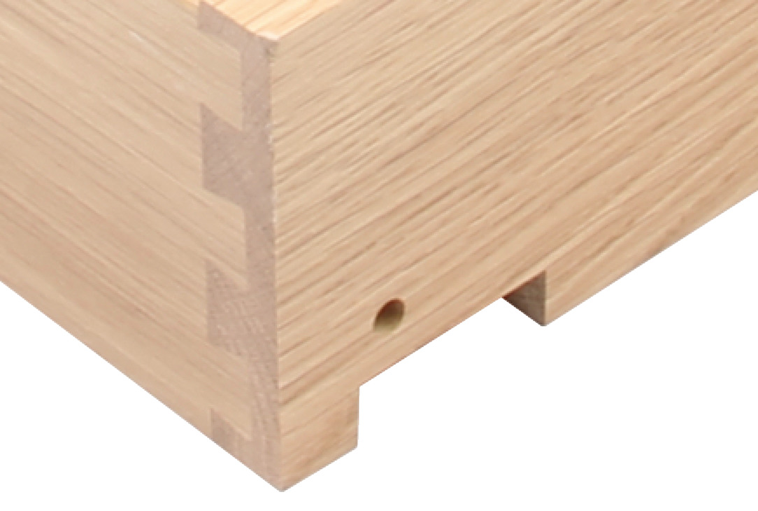 Solid Oak Drawer, Height 90-185 mm, Fully Assembled - Häfele U.K. Shop
